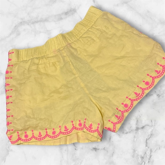 Lilly Pulitzer Laryn Linen Yellow Pink in Excellent Condition! - Picture 3 of 10